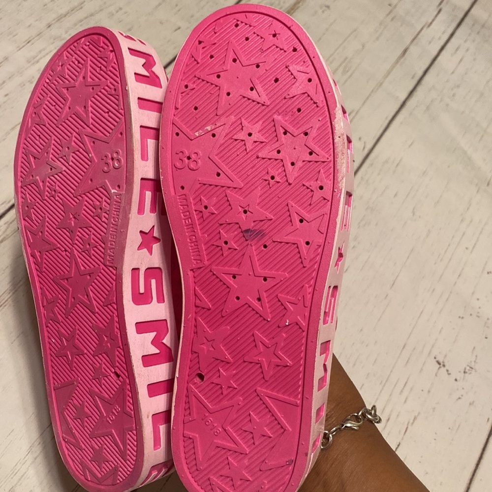 SMILE & SMILE WOMEN CROCS SHOES SIZE 38 LIKE SIZE US 7 PINK COLOR l - Picture 5 of 8